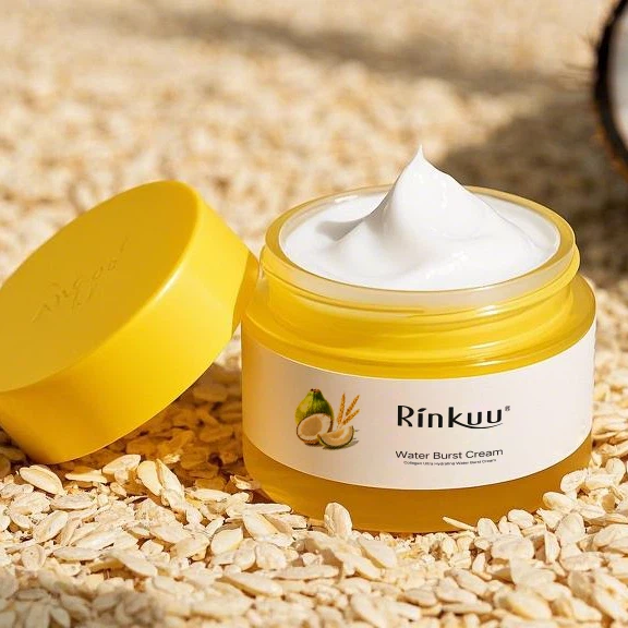 Crema facială de hidratare a ovăzului de nucă de cocos